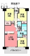 ポレスター尾道マークグラン 3LDKの間取り