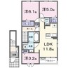 アルス・リガーレ 3LDKの間取り
