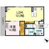 シティパーク南蔵王 1LDKの間取り