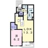 ベルフォーレ 1LDKの間取り