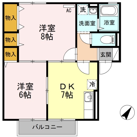 間取り図 セジュール大前
