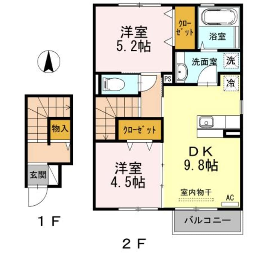 間取図 D-room伊勢丘
