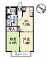 シャンポール　Ａ棟 2DKの間取り