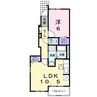 アルバ　グランデＡ 1LDKの間取り