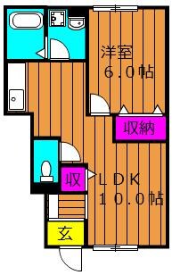 間取り図 Ｗｅｌｃｏｍｅ　Ｂ