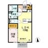 セジュールＫｅｎ 1LDKの間取り