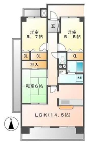 間取図 アルファステイツ光南町