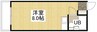 リアライズ福山 1Rの間取り