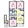 シュトラール　Ｂ 3LDKの間取り