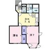 ラヴィング・ヴィラＡ 2DKの間取り