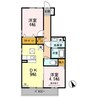 セジュールＡＩ　Ｂ棟 2DKの間取り