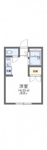 レオパレス秋桜 1Kの間取り