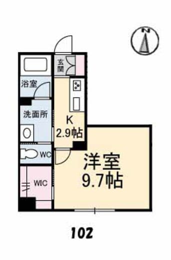 間取図 グランベレオＣｌｏｓｅ　Ｕｎｉｖ．Ｎ棟
