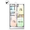 ミレニアム・ハイム１号館 2DKの間取り