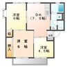 サンビレッジローズＡ．Ｂ．Ｃ　ペット(犬) 3DKの間取り