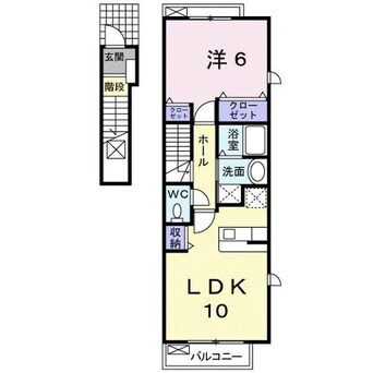 間取図 ヴィラ．ボートルージュＢ