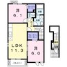 ベルソレイユ 2LDKの間取り