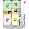 川口東マンション 3DKの間取り