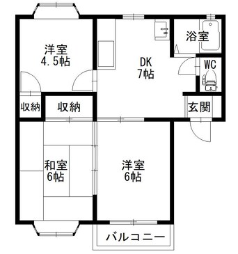 間取図 エスポワールB棟