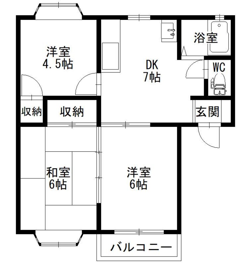 間取図 エスポワールB棟