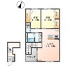 アルページュ 2LDKの間取り