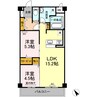 ポラリス 2LDKの間取り
