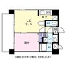 レインボータウン24 1LDKの間取り