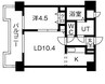 UURコート札幌北三条 1LDKの間取り