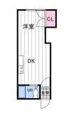 リバティインハイム 1DKの間取り