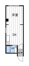リバティインハイム 1DKの間取り