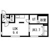 NORTH WING(南8西14MS) 1LDKの間取り