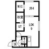 NORTH WING(南8西14MS) 1LDKの間取り