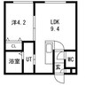 NORTH WING(南8西14MS) 1LDKの間取り