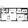 NORTH WING(南8西14MS) 1LDKの間取り