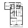 ガーデンハウス山鼻南II 3DKの間取り