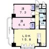 Ｇ－ＯＡＫ山鼻 2LDKの間取り