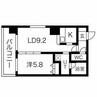 ロックヒルズ札幌 1LDKの間取り
