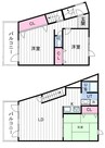 ホワイトコートカヤ伏見 3LDKの間取り