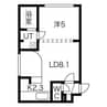 カレラ北大前 1LDKの間取り