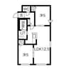 ASTAGE八軒 2LDKの間取り