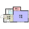 のぞみ荘 1Kの間取り