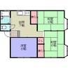 リベルダハイムＣ 3DKの間取り