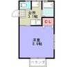 エントピア　セカンド 1Kの間取り