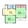 コーポ吉田 2Kの間取り