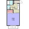 ファランドール松尾 1Kの間取り