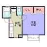 コーポMARUMO 1Kの間取り