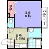 シャルマンハイツ 1Kの間取り