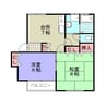 シップI 2DKの間取り