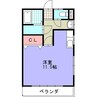 セントラルハウス鳥居B 1Rの間取り