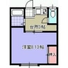コーポ高森 1Kの間取り